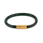 Pulsera Mini Taco Verde Baño oro