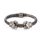 Pulsera Doble Jaguar Mini Print Blanco y Negro