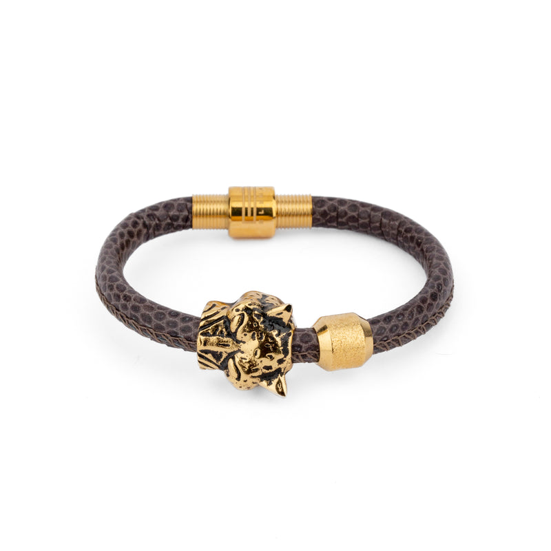 Pulsera Cabeza Jaguar Mini con Tuerca