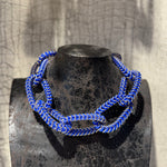 Elastic Chain Necklace Azul