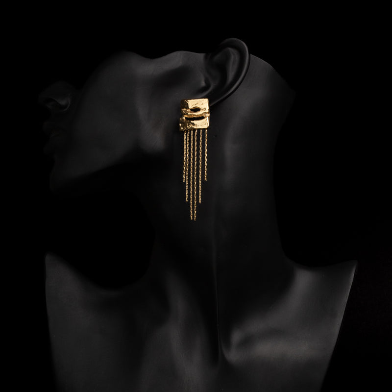 Pendientes Ignea Waterfall Aurum