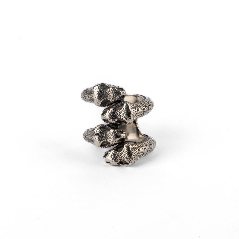 Anillo 4 Cabezas Serpiente