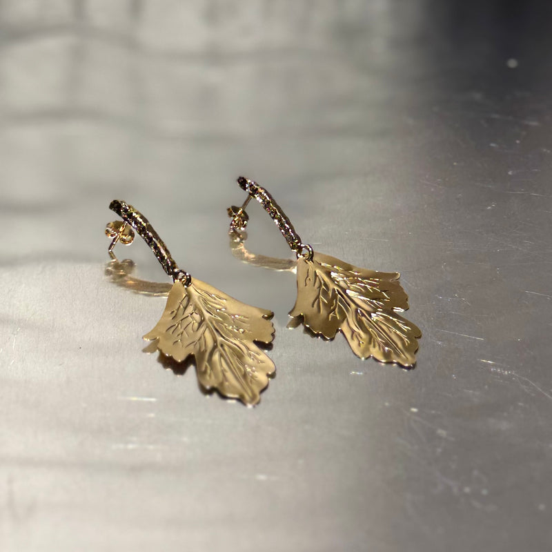 Single Leaf Earrings