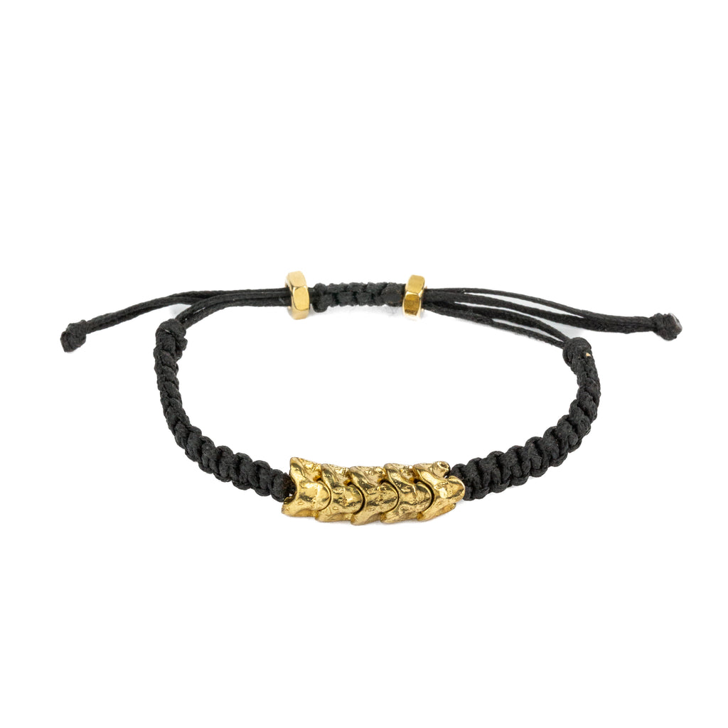 Pulsera Macrame Microbone Center