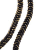 Detalle de collar largo tipo masai con eslabones