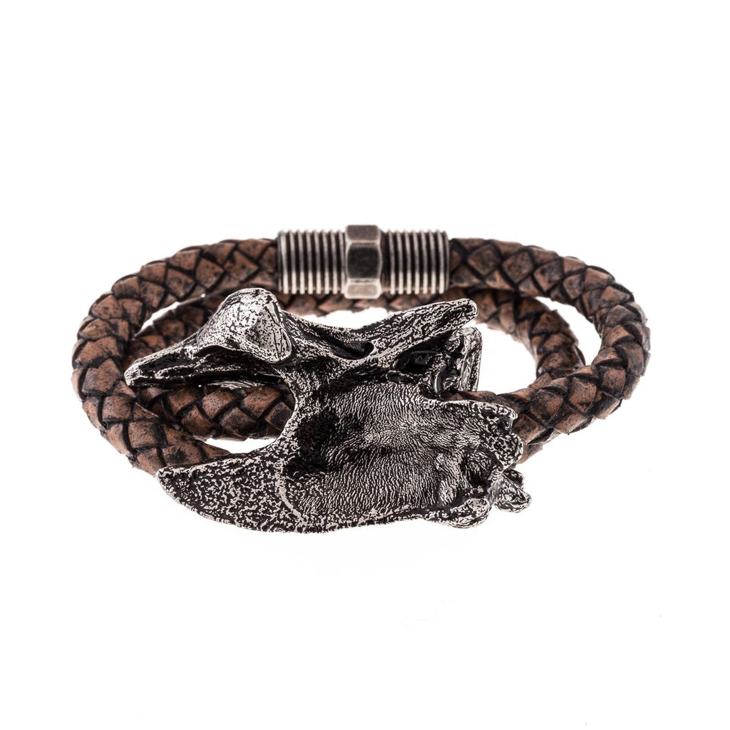 Pulsera Dragón Doble para hombre