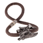 Pulsera para hombre con dragón metálico