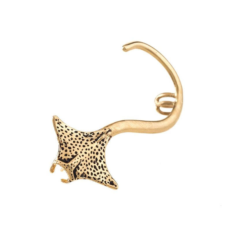 Pendientes originales mantarraya dorados