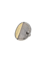 Anillo original para mujer y hombre con forma llave plana con piedra