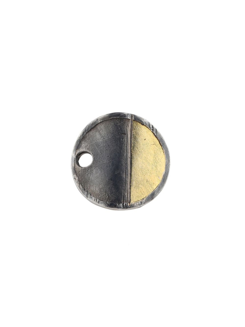 Anillo original forma llave plana con piedra